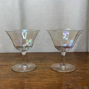 Fostoria Iridescent Mother of Pearl Glasses